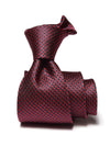 Campania Structure Medium Maroon Silk Tie
