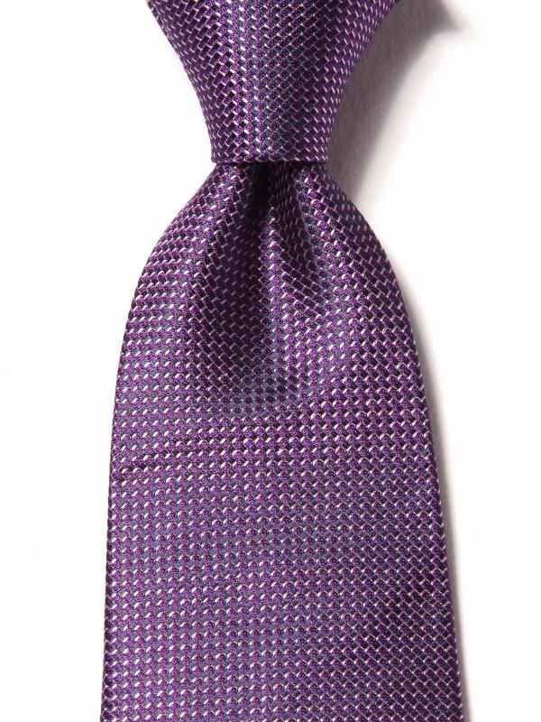 Campania Structure Dark Purple Silk Tie