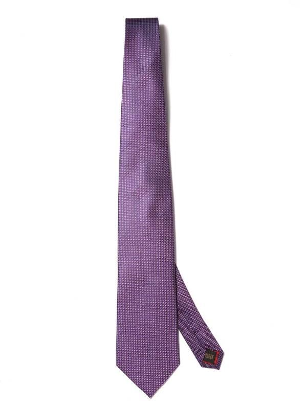 Campania Structure Dark Purple Silk Tie