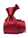 Campania Structure Dark Maroon Silk Tie