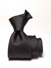 Campania Structure Black & White Silk Tie