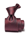 Campania Structure Dark Maroon Silk Tie