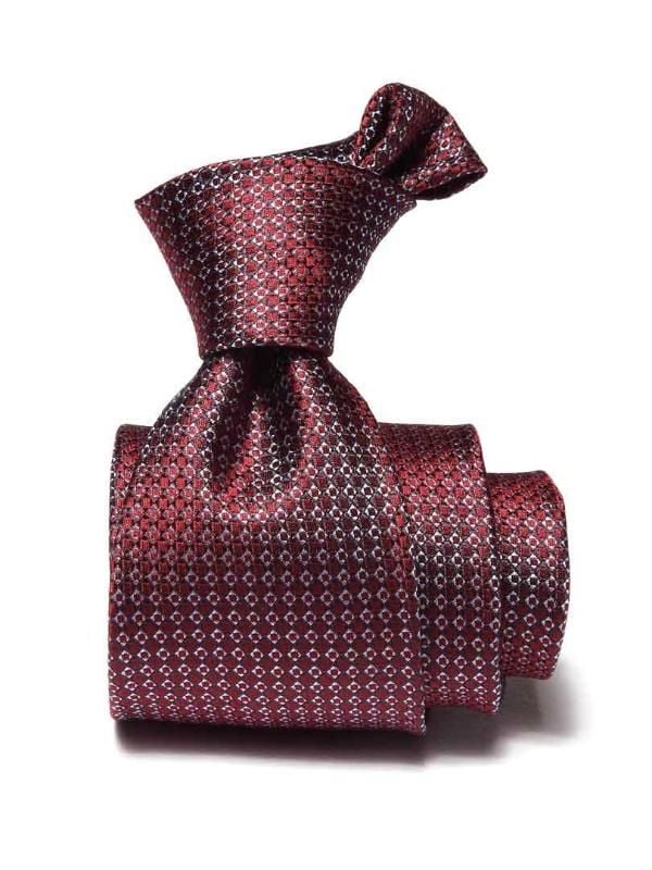 Campania Structure Dark Maroon Silk Tie