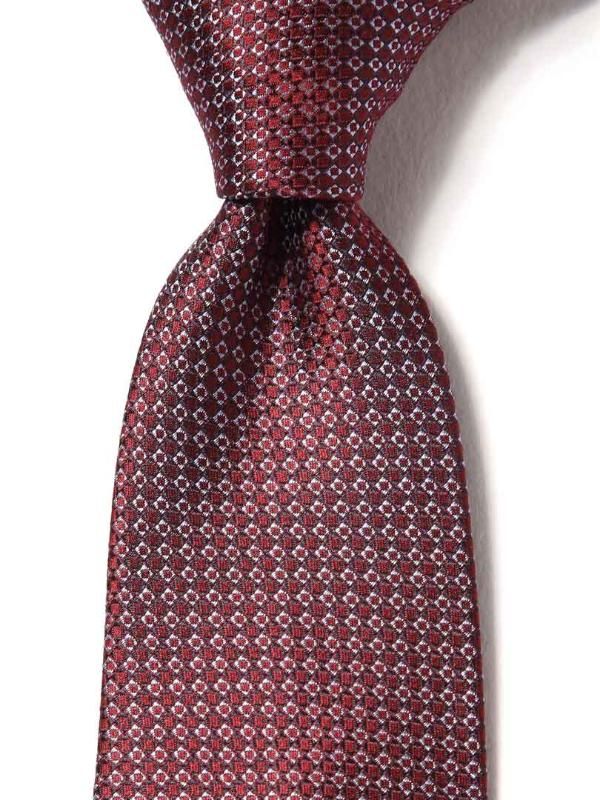 Campania Structure Dark Maroon Silk Tie