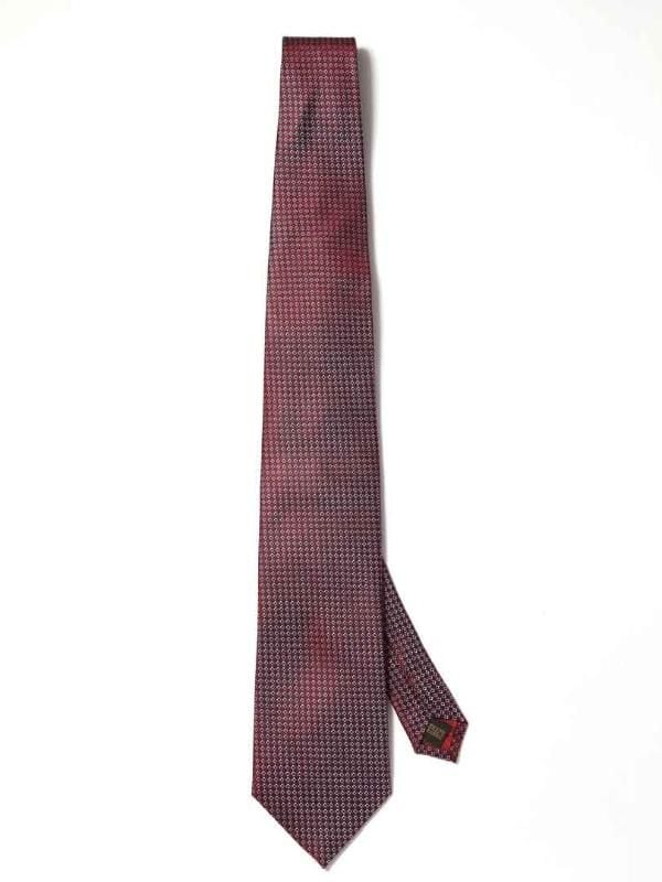 Campania Structure Dark Maroon Silk Tie