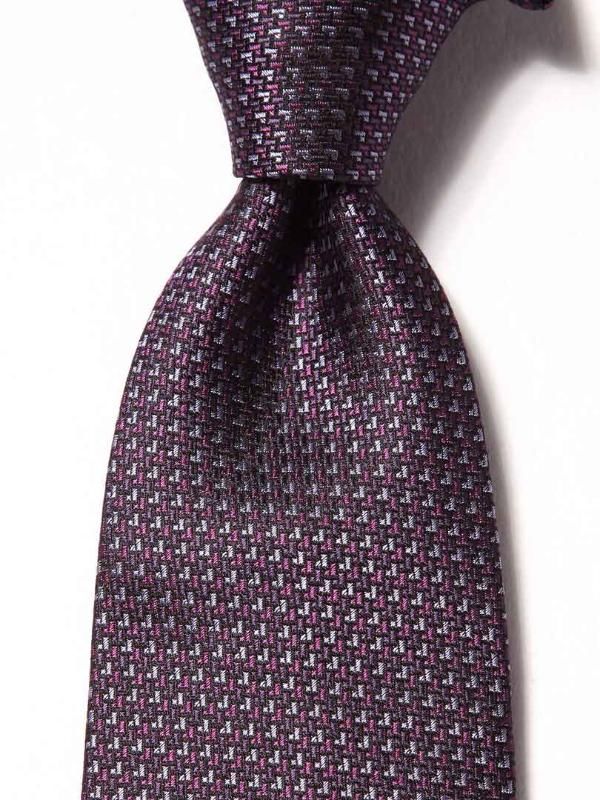 Campania Structure Dark Purple Silk Tie