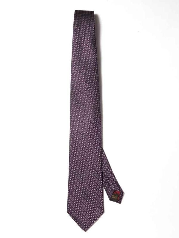 Campania Structure Dark Purple Silk Tie