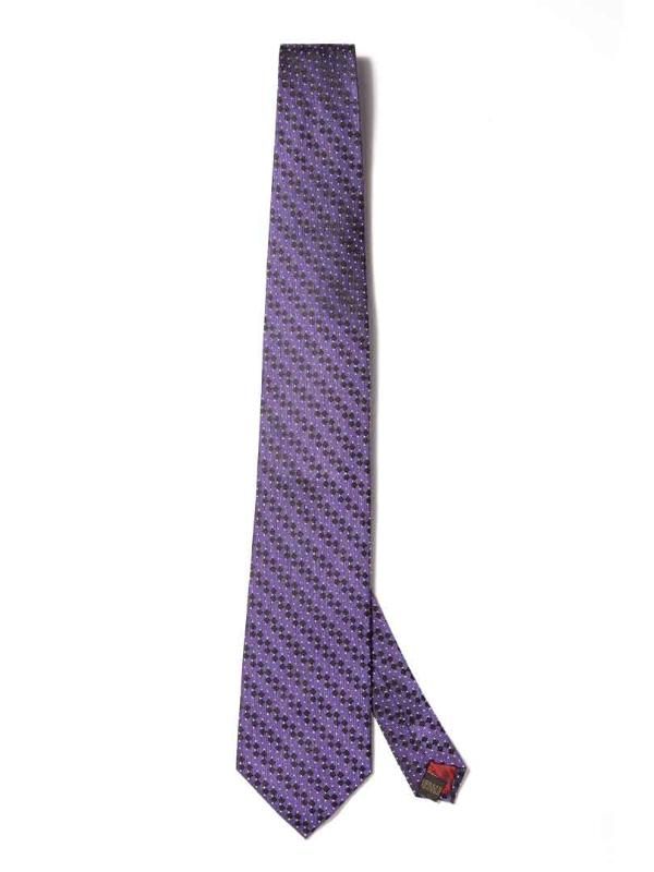 Campania Structure Dark Purple Silk Tie