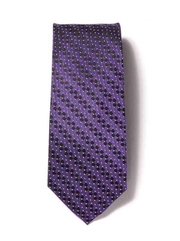Campania Structure Dark Purple Silk Tie