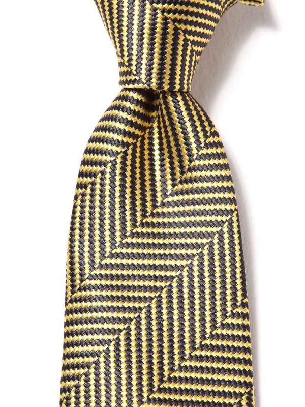 Campania Structure Dark Gold Silk Tie