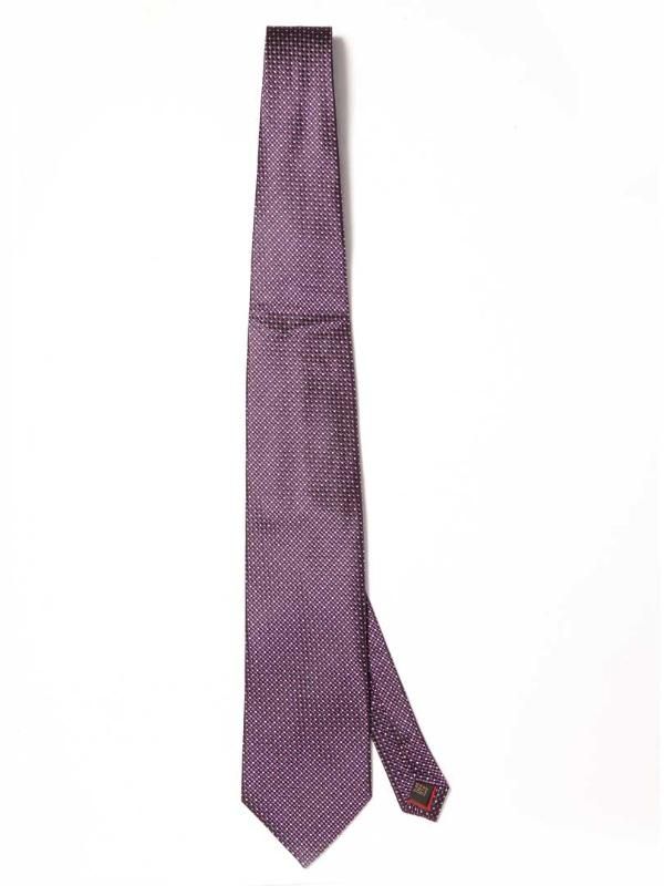 Campania Structure Dark Purple Silk Tie