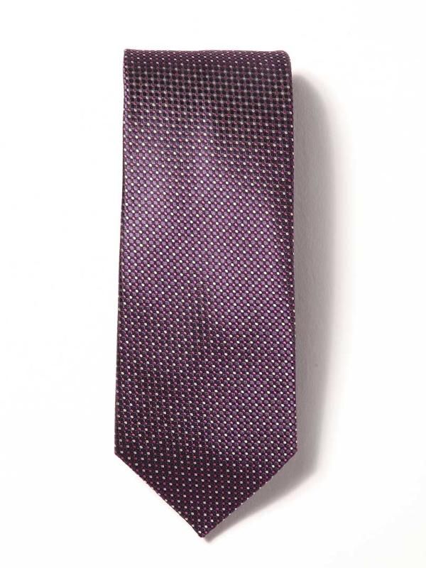 Campania Structure Dark Purple Silk Tie