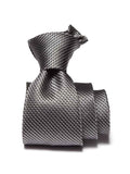 Campania Structure Medium Grey Silk Tie