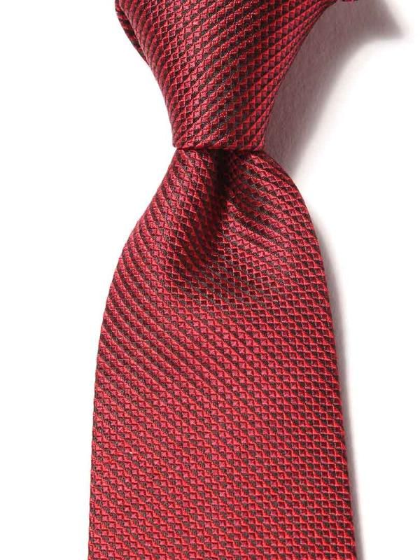 Campania Structure Dark Red Silk Tie