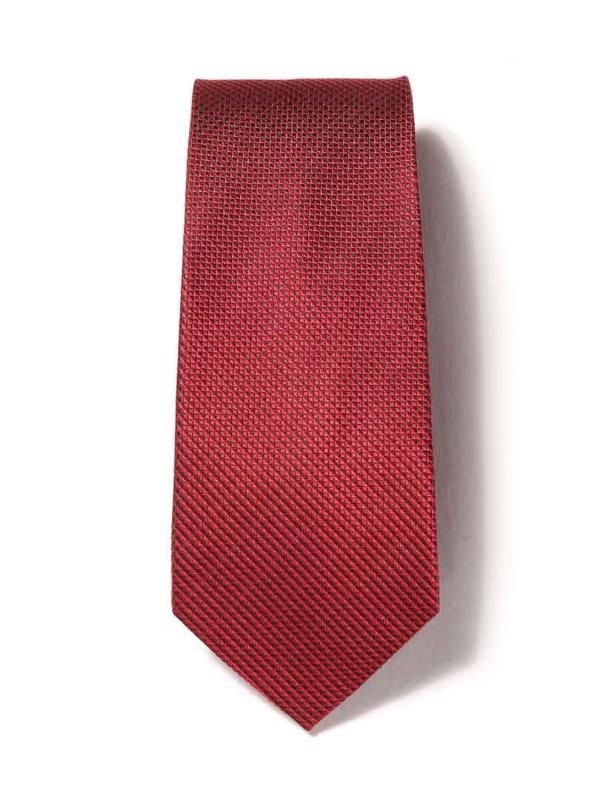 Campania Structure Dark Red Silk Tie
