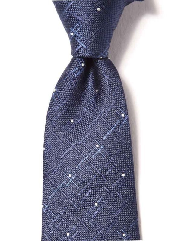 Campania Structure Dark Blue Silk Tie