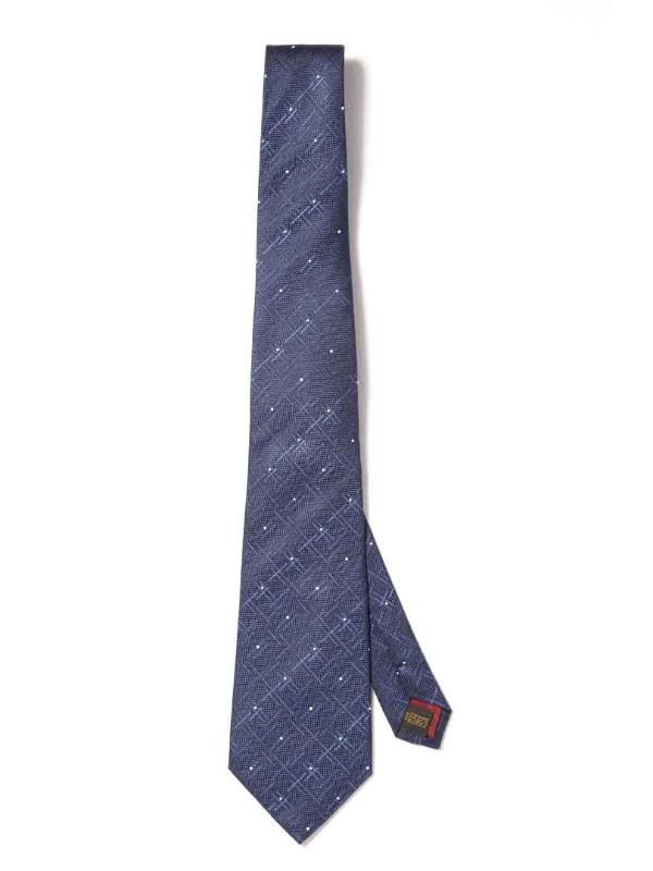 Campania Structure Dark Blue Silk Tie