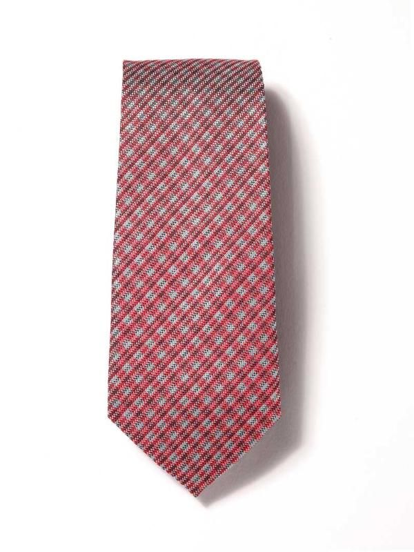 Campania Structure Medium Maroon Silk Tie