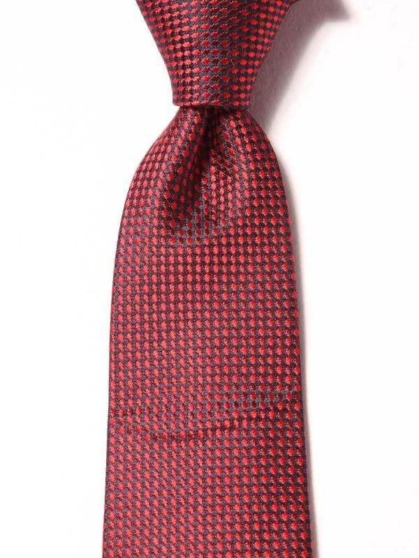 Campania Structure Dark Red Silk Tie