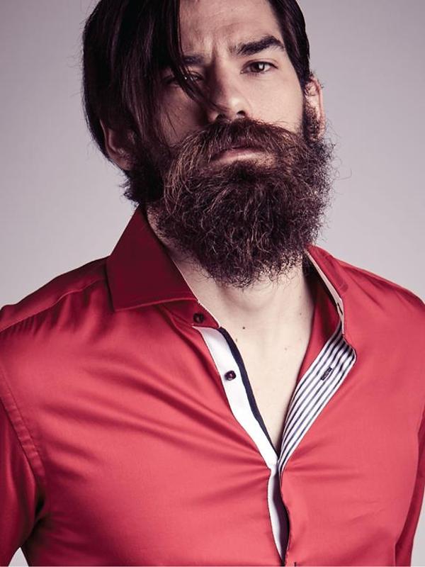 Capstan Red Solid Full Sleeve Single Cuff Slim Fit Party Wear Blended Shirt