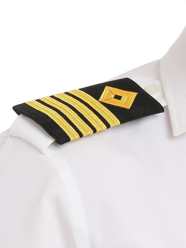 Captain White Solid Full Sleeve Single Cuff Classic Fit Classic Formal Blend Shirt