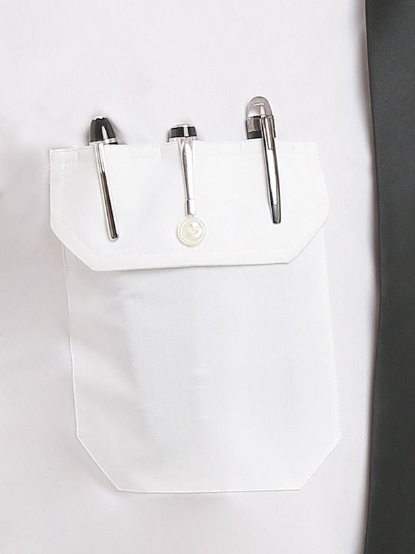 Captain White Solid Half Sleeve Tailored Fit Classic Formal Blend Shirt