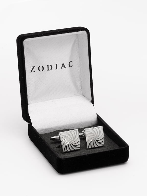 White Enamel Cufflinks