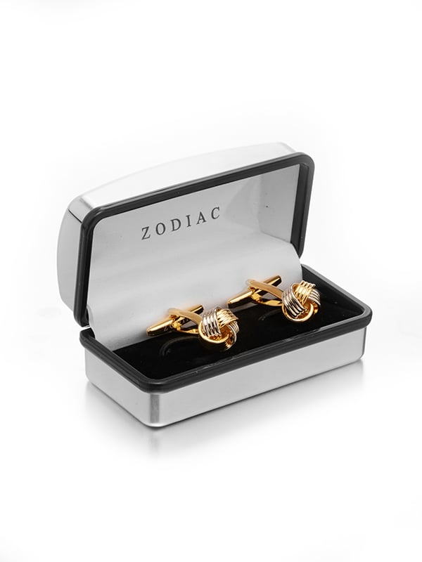 Silver & Gold Steel Cufflinks