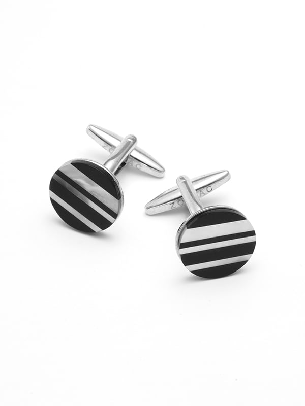 Black & White Mother-Of-Pearl Cufflinks