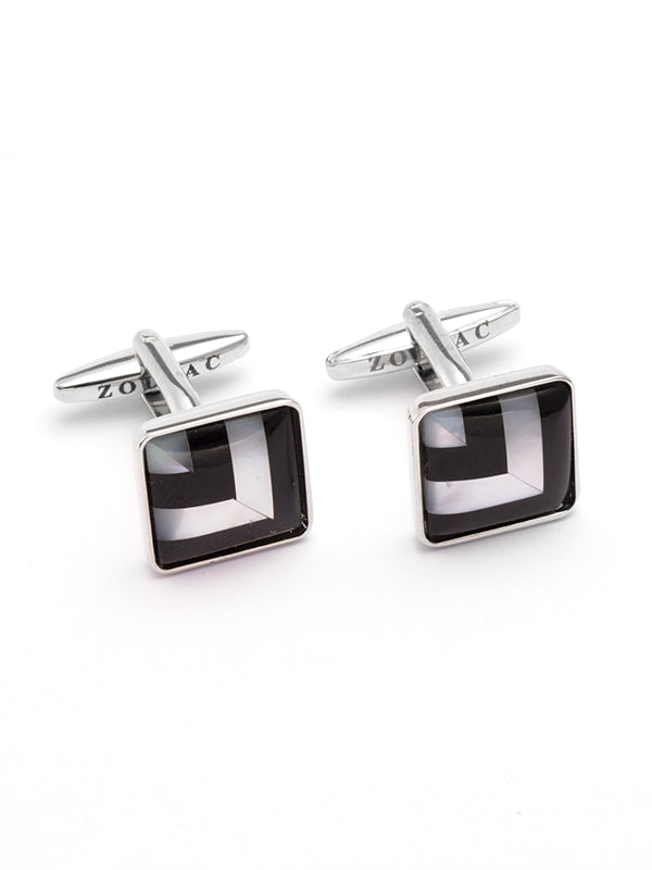 Black & White Mother-Of-Pearl Cufflinks