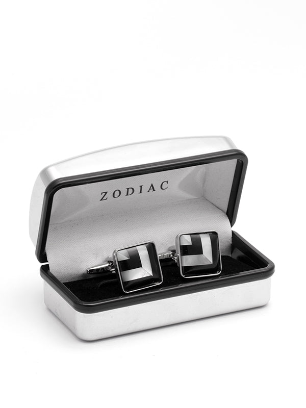 Black & White Mother-Of-Pearl Cufflinks