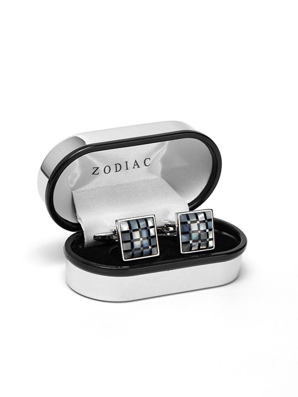 Black & White Mother-Of-Pearl Cufflinks