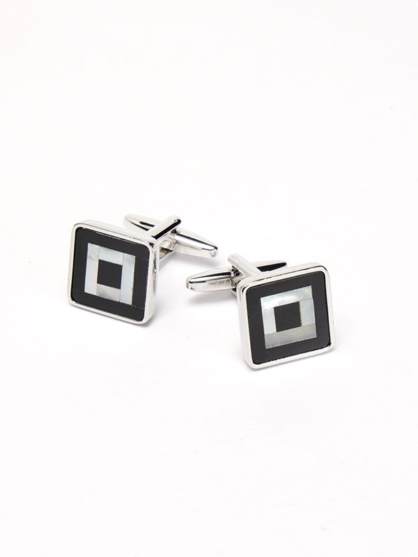 Black & White Mother-Of-Pearl Cufflinks