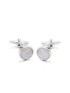 White Mother-Of-Pearl Cufflinks