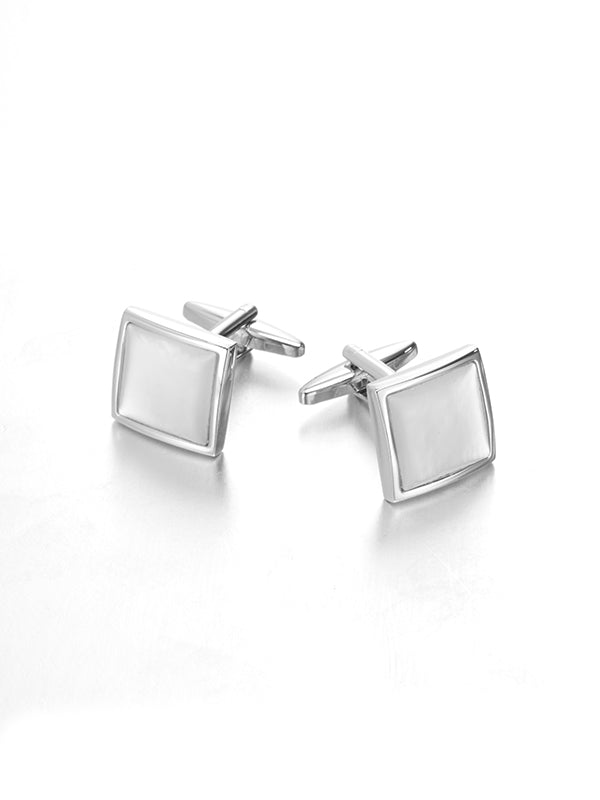 White Mother-Of-Pearl Cufflinks