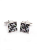 Grey Mother of Pearl Cufflinks
