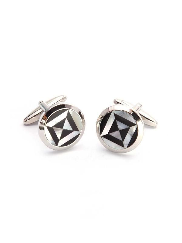 Black & White Mother of Pearl Cufflinks