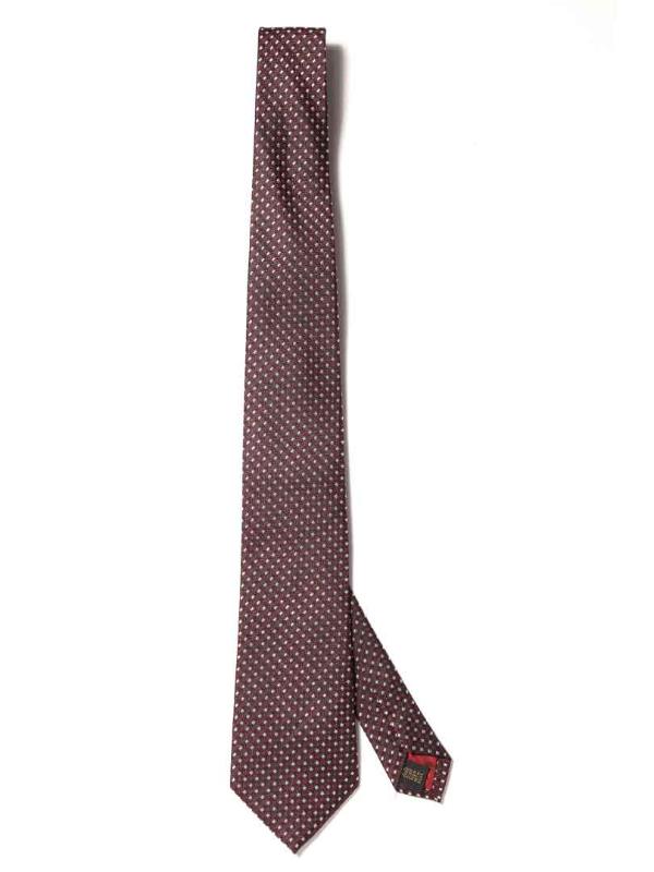 Florentine Minimal Dark Black Silk Tie
