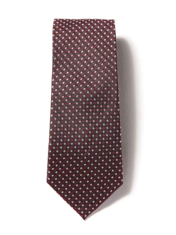 Florentine Minimal Dark Black Silk Tie