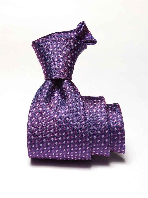 Florentine Minimal Medium Lilac Silk Tie