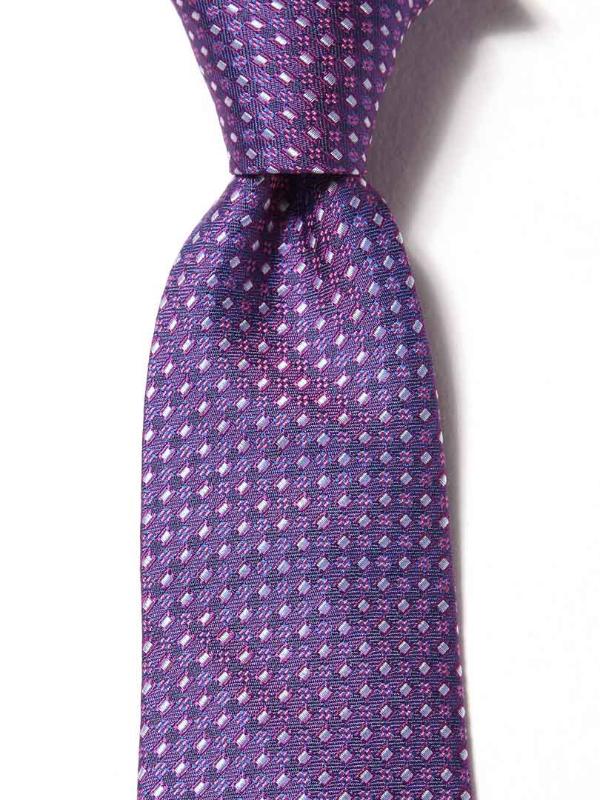 Florentine Minimal Medium Lilac Silk Tie