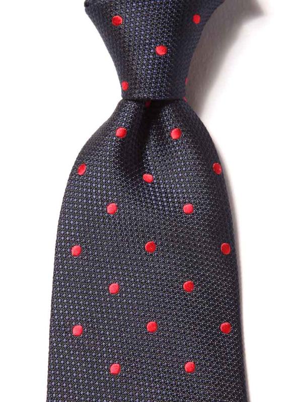 Florentine Minimal Navy Silk Tie