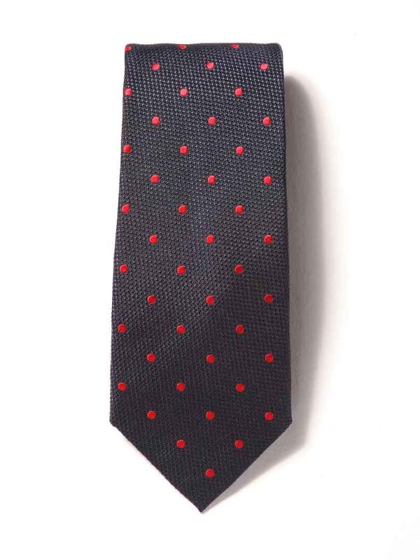 Florentine Minimal Navy Silk Tie