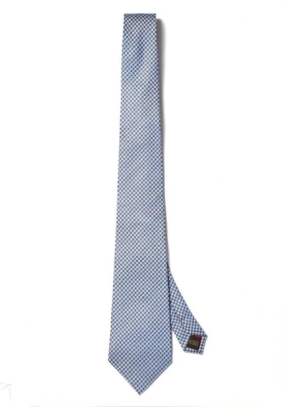 Florentine Minimal Medium Blue Silk Tie