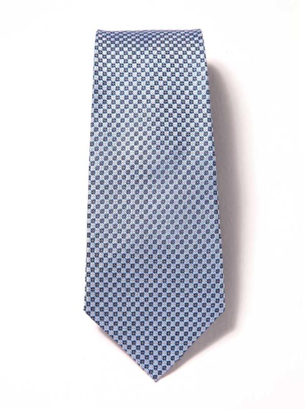Florentine Minimal Medium Blue Silk Tie