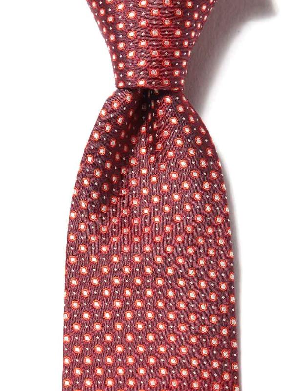 Florentine Minimal Dark Maroon Silk Tie