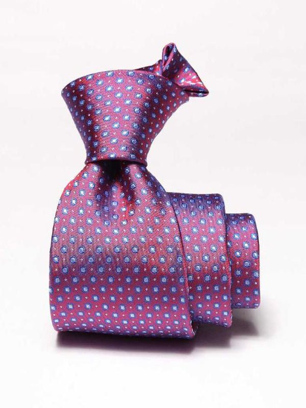Florentine Minimal Medium Maroon Silk Tie