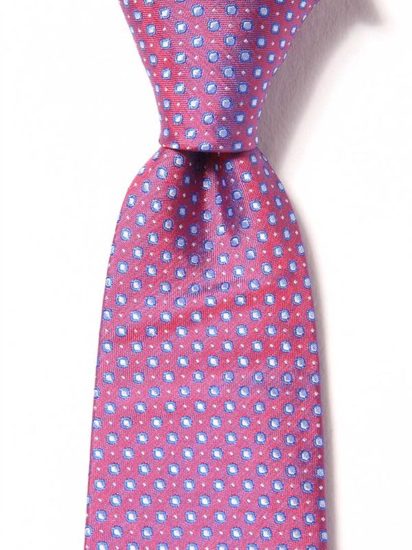 Florentine Minimal Medium Maroon Silk Tie