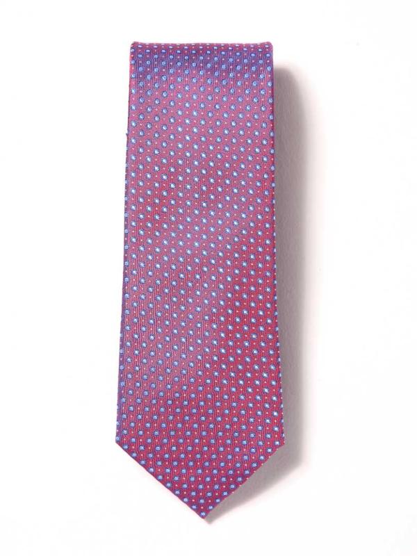 Florentine Minimal Medium Maroon Silk Tie