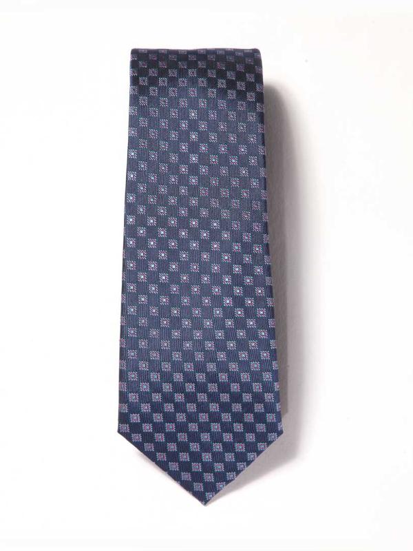 Florentine Minimal Medium Blue Silk Tie